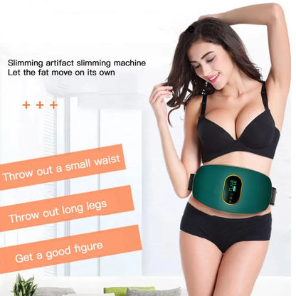 Slimming Belly Belt Massager Fat Spinning Machine Fiber Waist Belt Waist Fitness Weight Loss Shaping USB Rechargeable Massager